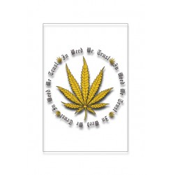 ZIP SULGURIGA KOTIKESED IN WEED WE TRUST 4X6 